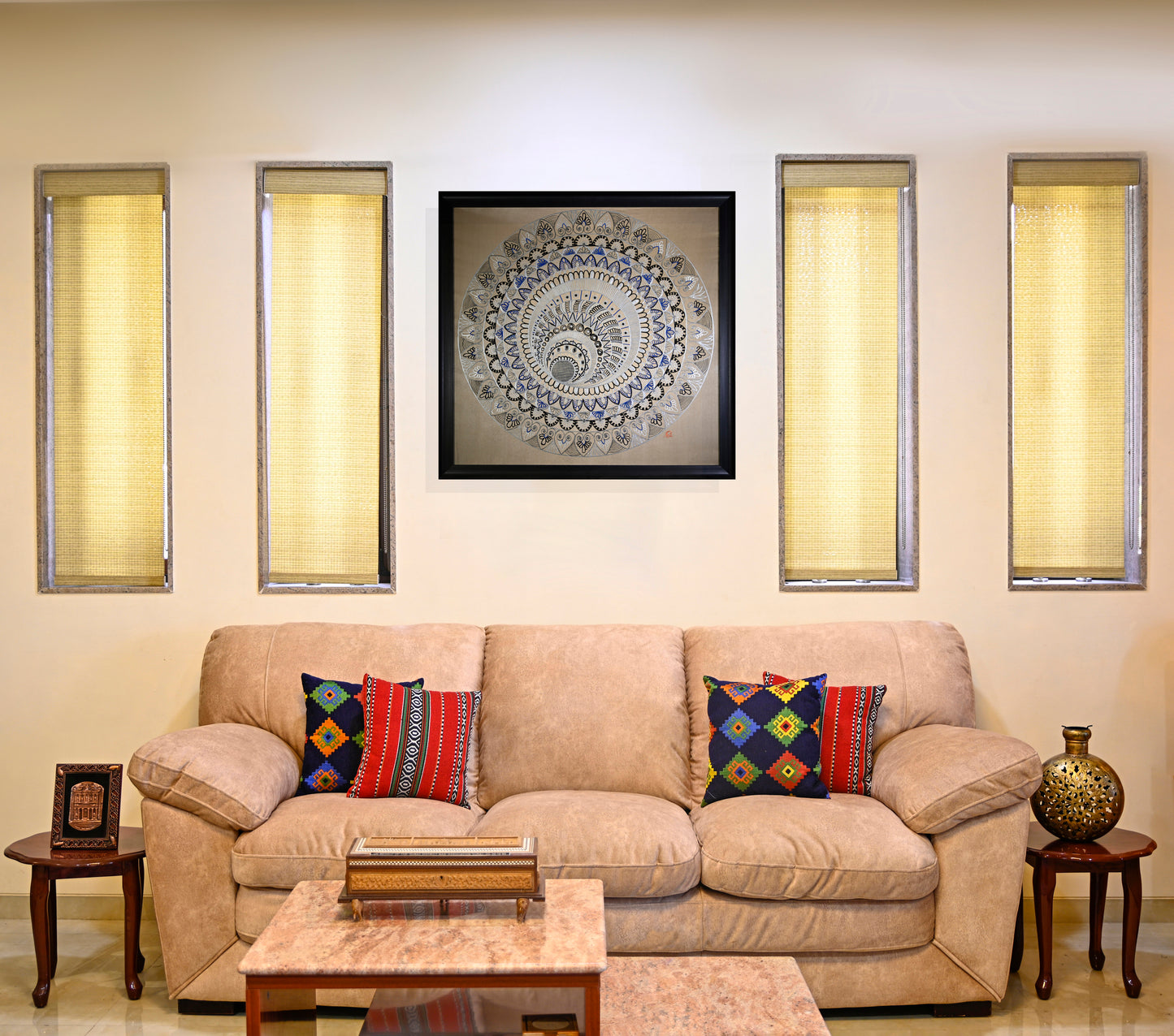 Mandala Circle to the Center