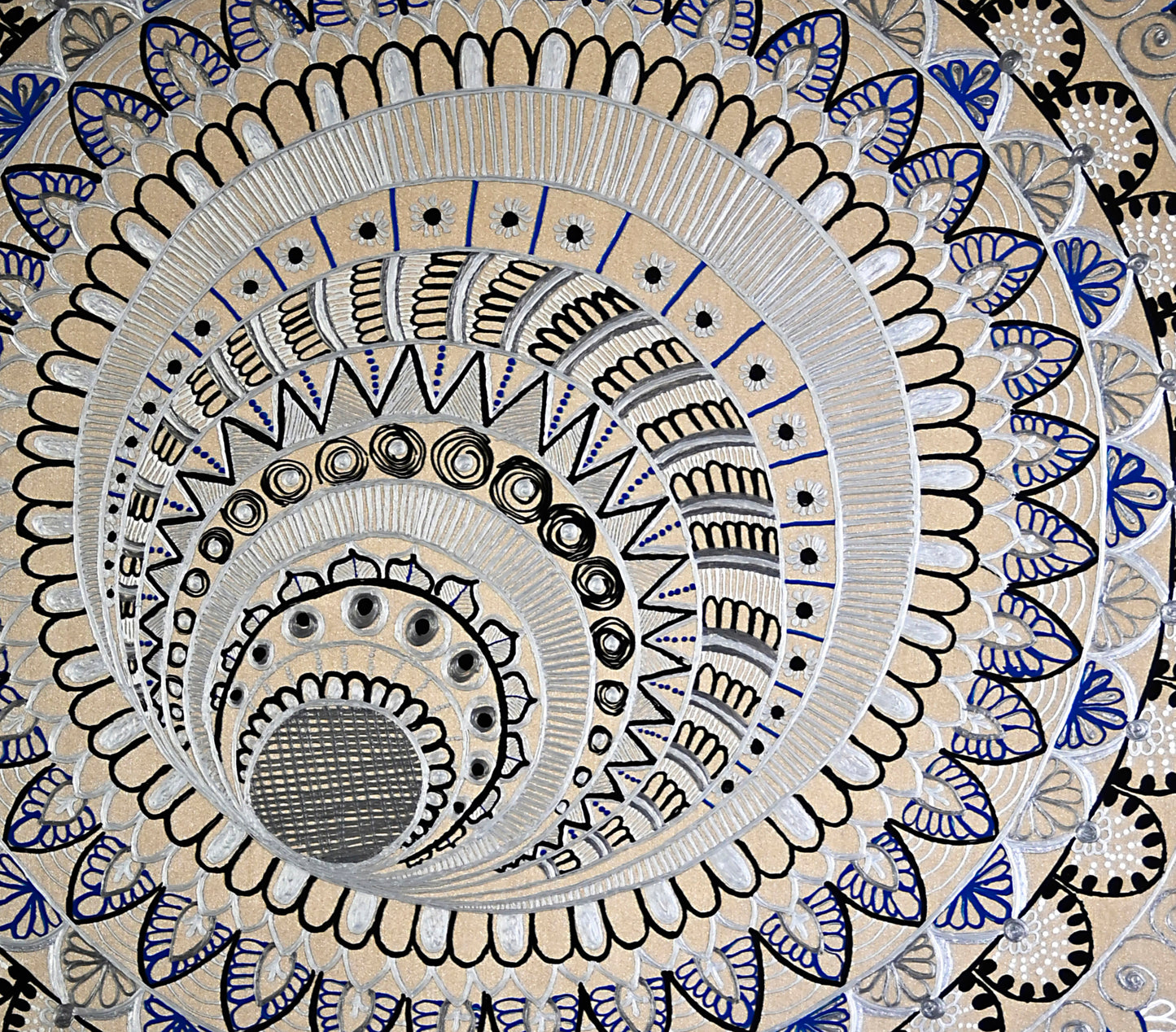 Mandala Circle to the Center